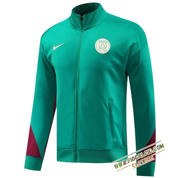 Giacca Calcio PSG Verde/Rosso 2024/2025
