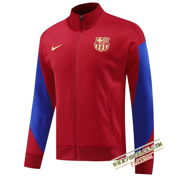 Giacca Calcio FC Barcellona Rosso/Blu 2024/2025 -03
