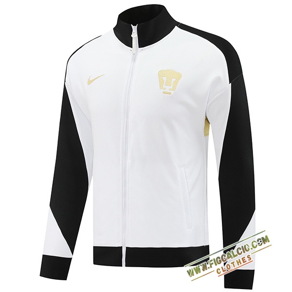 Giacca Calcio Pumas UNAM Bianco/Nero/Giallo 2024/2025