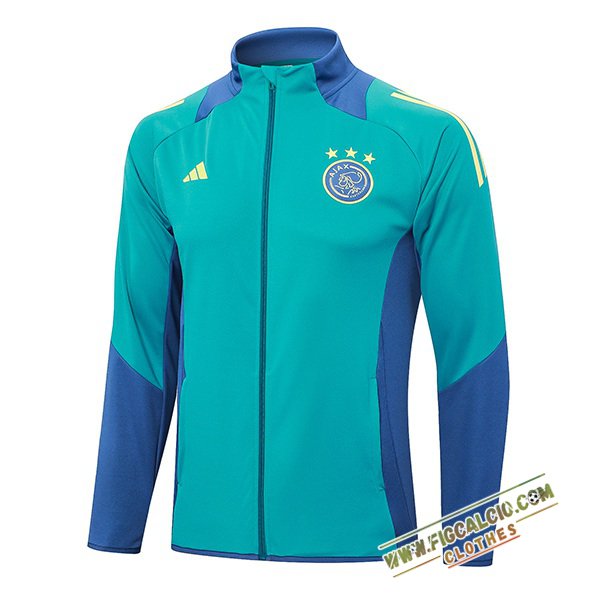 Giacca Calcio Ajax Verde/Blu 2024/2025