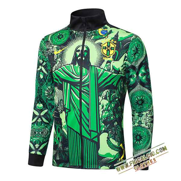 Giacca Calcio Brasile Verde/Nero 2024/2025