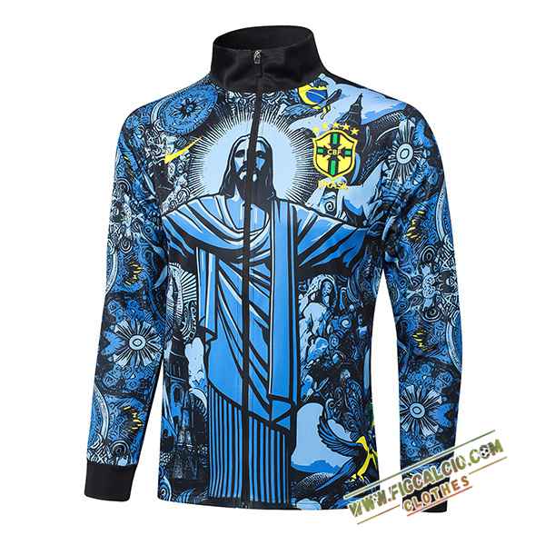 Giacca Calcio Brasile Blu/Nero 2024/2025