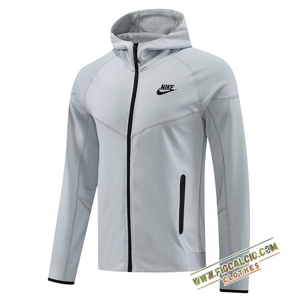 Giacca Con Cappuccio Nike Grigio/Nero 2024/2025 -02