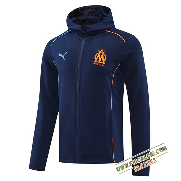 Giacca Con Cappuccio Marsiglia Blu Reale 2024/2025