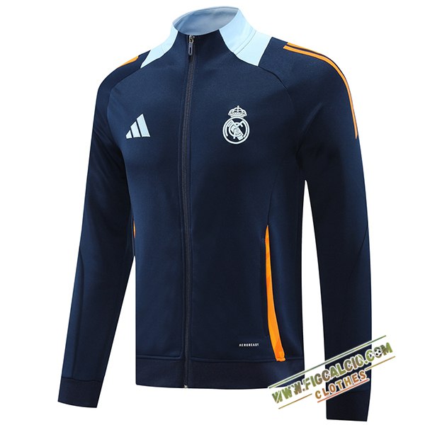 Giacca Calcio Real Madrid Blu Reale 2024/2025 -02