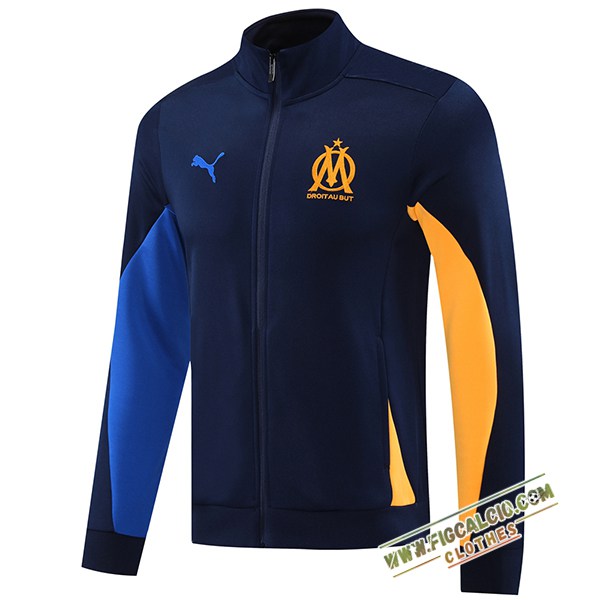 Giacca Calcio Marsiglia blu navy 2024/2025