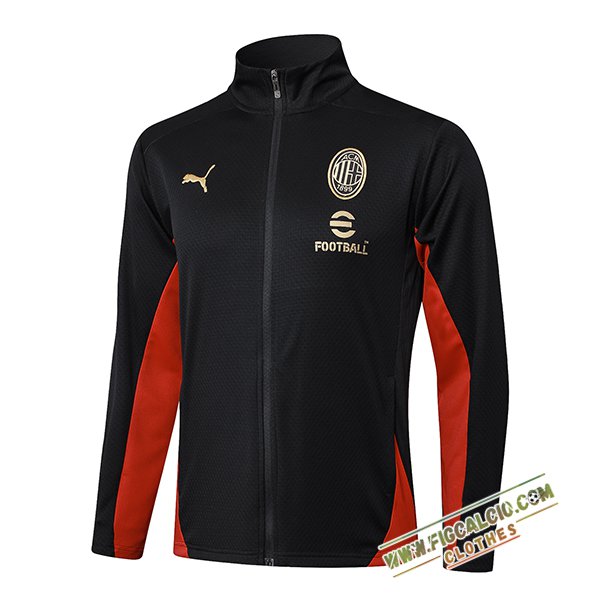 Giacca Calcio AC Milan Nero/Rosso 2025/2026