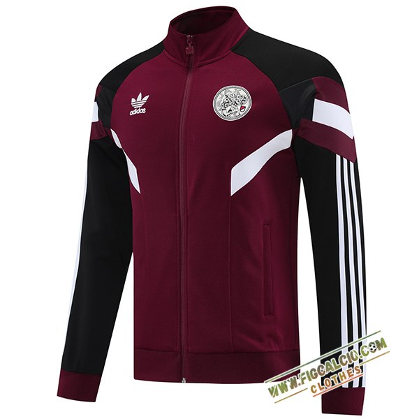 Giacca Calcio Ajax Rosso/Nero/Bianco 2025/2026