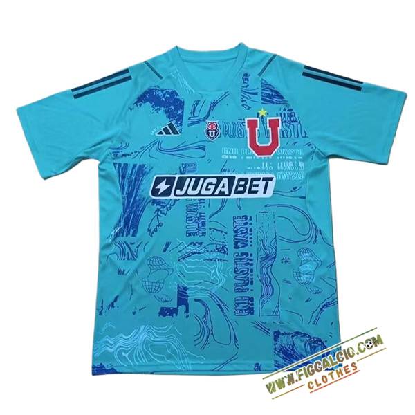 Maglie Calcio Università del Cile Portiere Azzurro 2024/2025