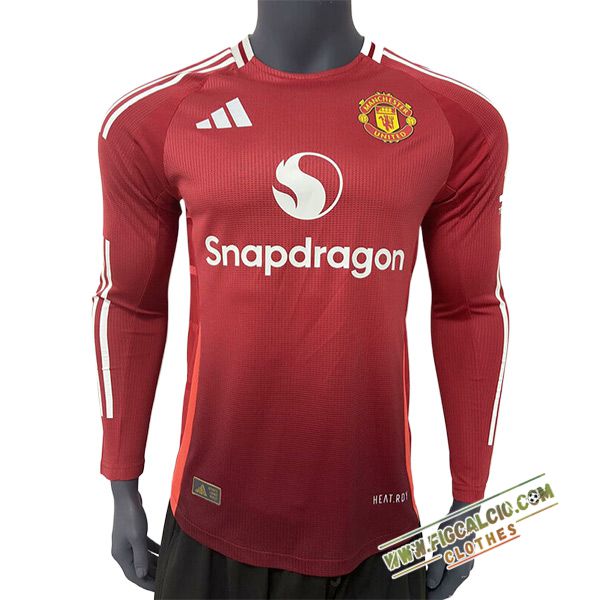 Maglie Calcio Manchester United Prima Manica Lunga 2024/2025