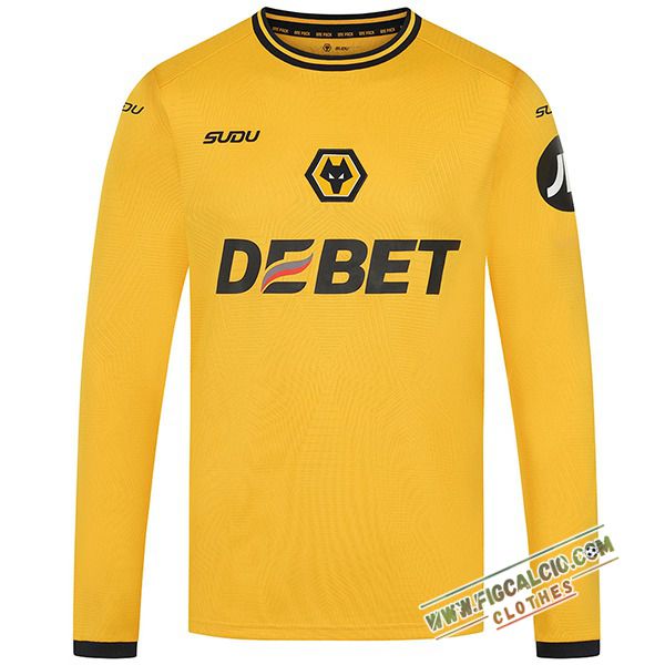 Maglie Calcio Nuova Wolves Prima Manica Lunga 2024/2025