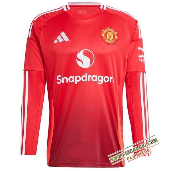 Maglie Calcio Nuova Manchester United Prima Manica Lunga 2024/2025