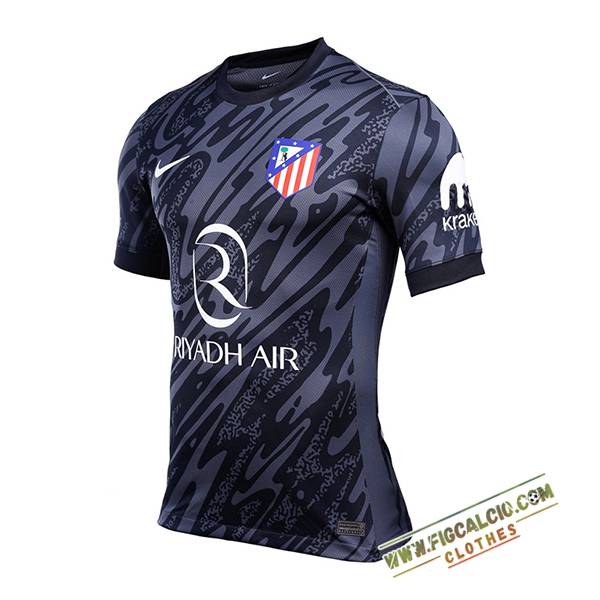 Maglie Calcio Atletico Madrid Portiere Nero 2024/2025