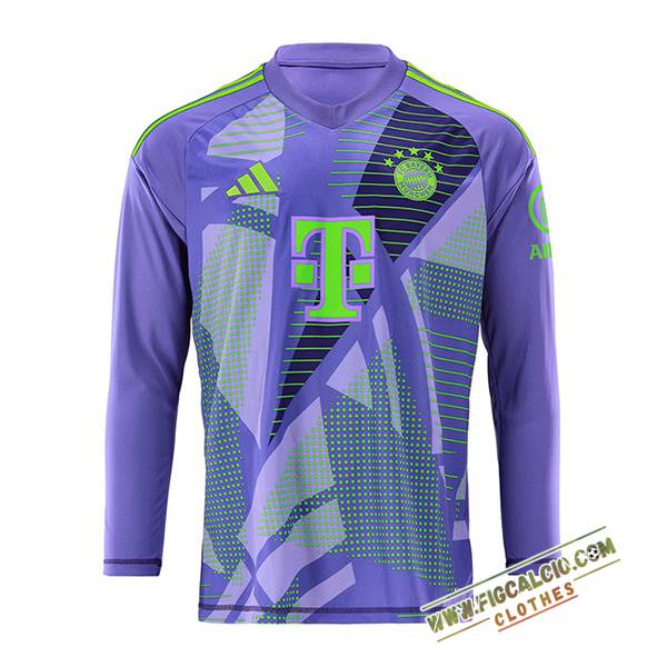 Maglie Calcio Bayern Monaco Portiere Manica Lunga viola 2024/2025
