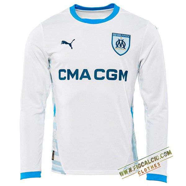 Maglie Calcio Nuova Marsiglia Prima Manica Lunga 2024/2025