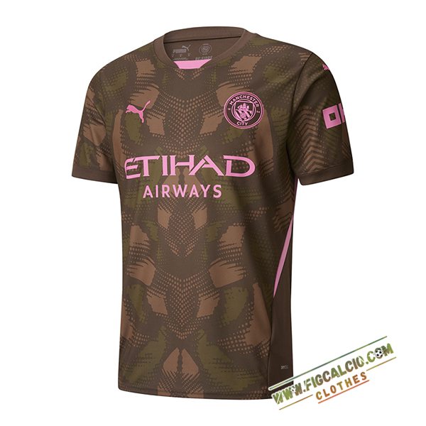Maglie Calcio Manchester City Portiere Marrone 2024/2025