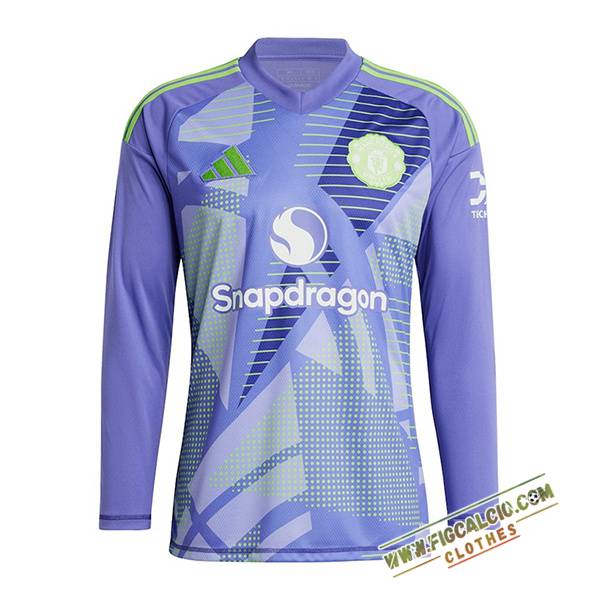 Maglie Calcio Manchester United Portiere Manica Lunga viola 2024/2025