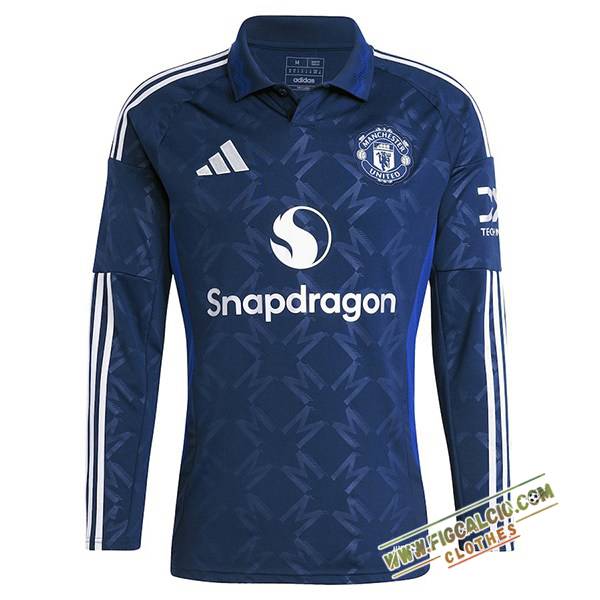 Maglie Calcio Nuova Manchester United Seconda Manica Lunga 2024/2025