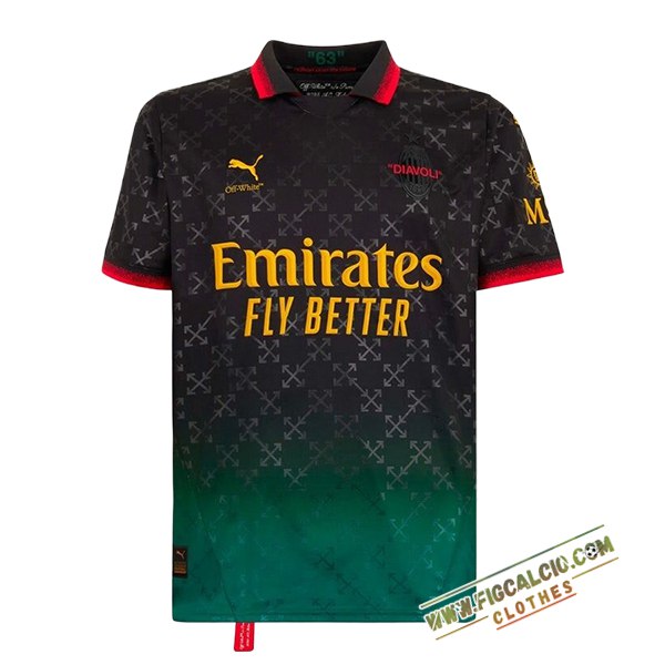 Nuova Maglie Calcio AC Milan Quarto Nero 2024/2025