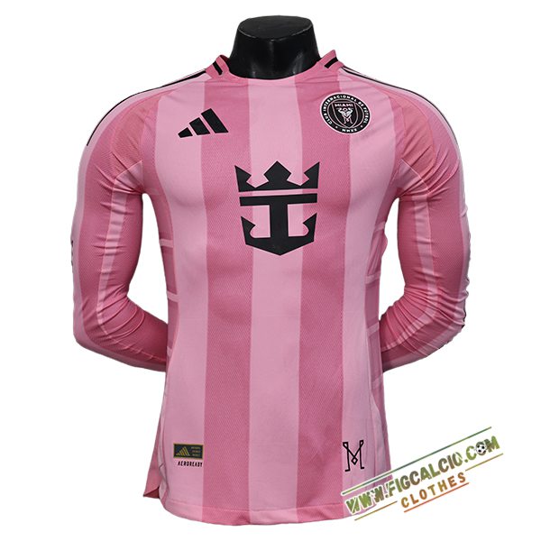 Nuova Maglie Calcio Inter Miami CF Manica Lungas Prima 2025/2026