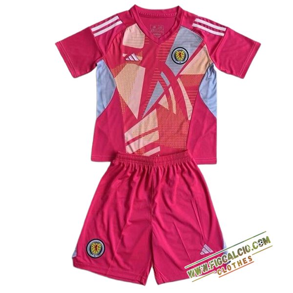 Maglie Calcio Scozia Bambino Portiere Rosa 2024/2025