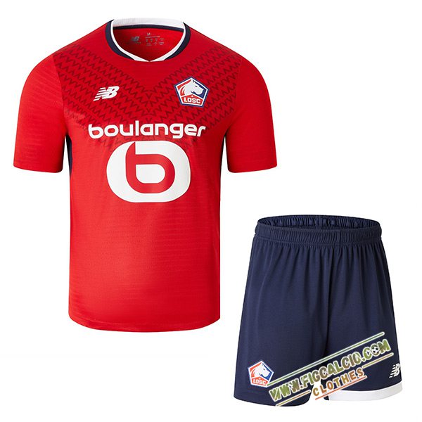 Nuova Maglie Calcio Lille LOSC Bambino Prima 2024/2025