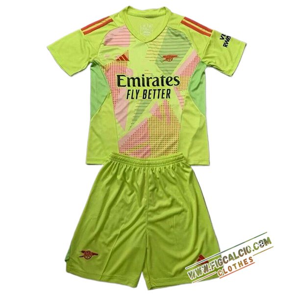 Maglie Calcio Arsenal Bambino Portiere Verde 2024/2025