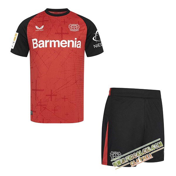 Nuova Maglie Calcio Bayer 04 Leverkusen Bambino Prima 2024/2025