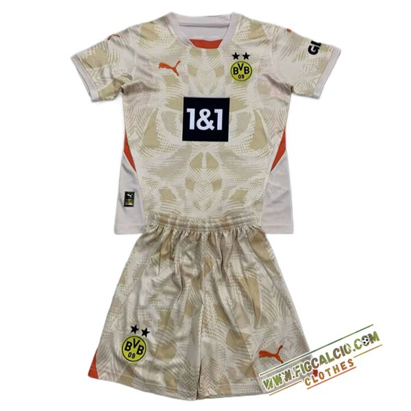 Maglie Calcio Dortmund Bambino Portiere Giallo 2024/2025
