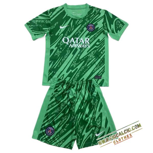 Maglie Calcio PSG Bambino Portiere Verde 2024/2025
