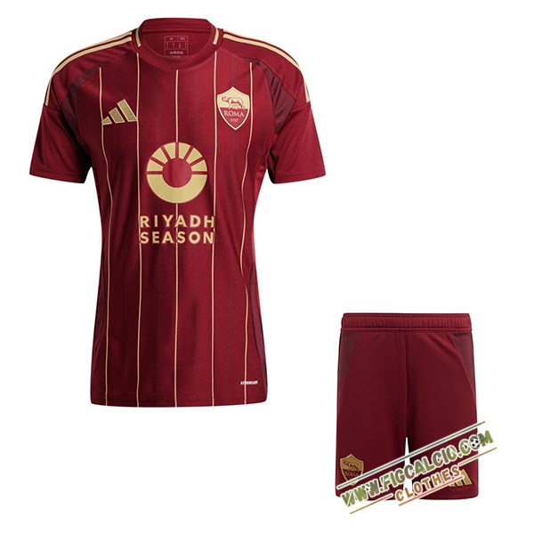 Nuova Maglie Calcio AS Roma Bambino Prima 2024/2025