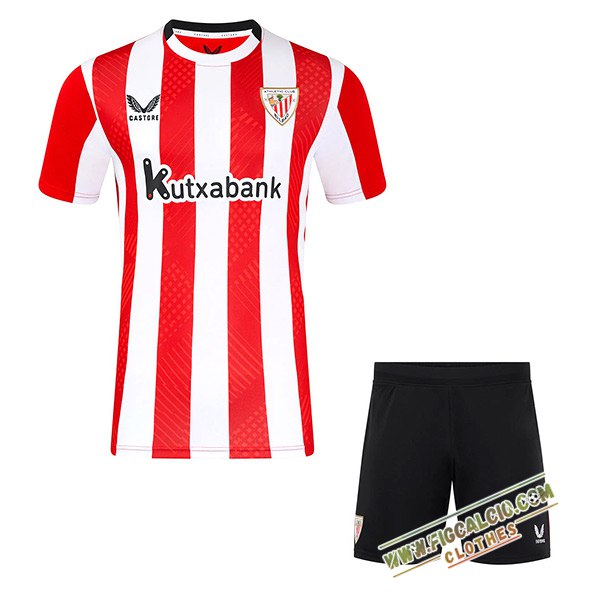 Nuova Maglie Calcio Athletic Bilbao Bambino Prima 2024/2025