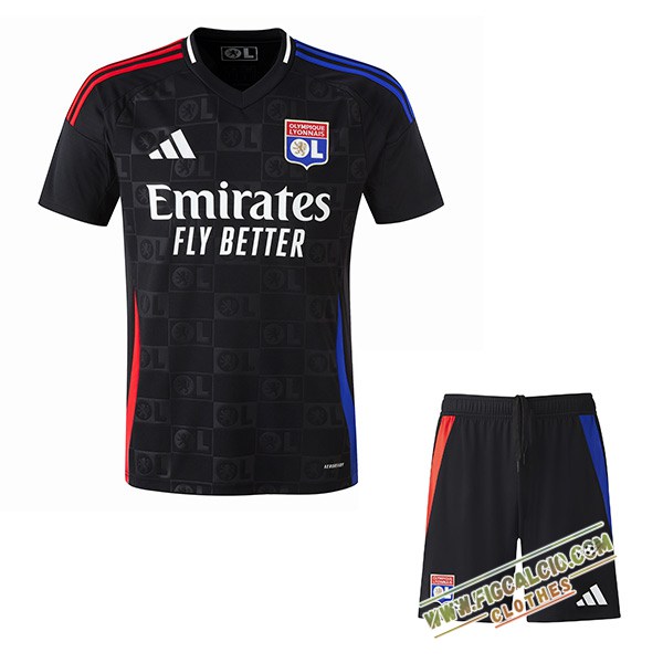 Nuova Maglie Calcio Lione Bambino Seconda 2024/2025