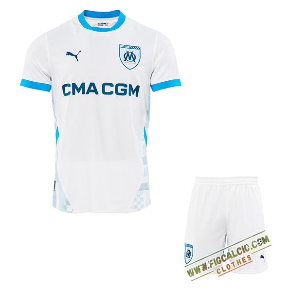 Nuova Maglie Calcio Marsiglia Bambino Prima 2024/2025