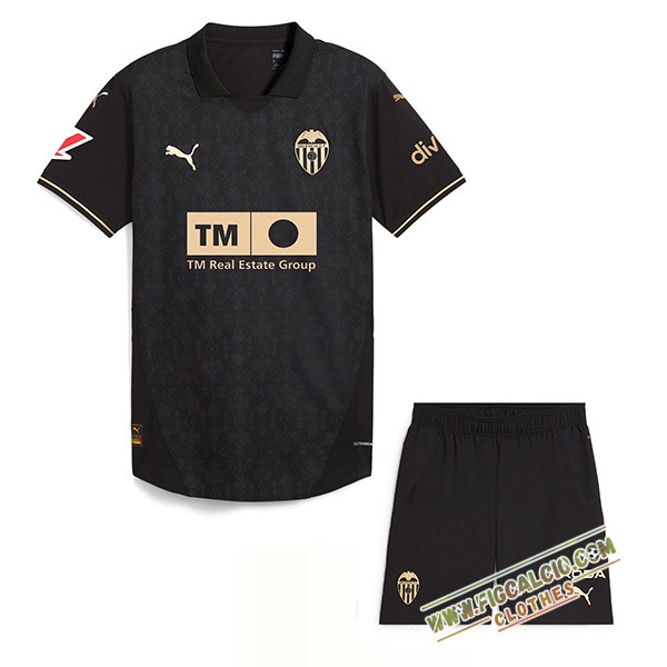 Nuova Maglie Calcio Valencia CF Bambino Seconda 2024/2025