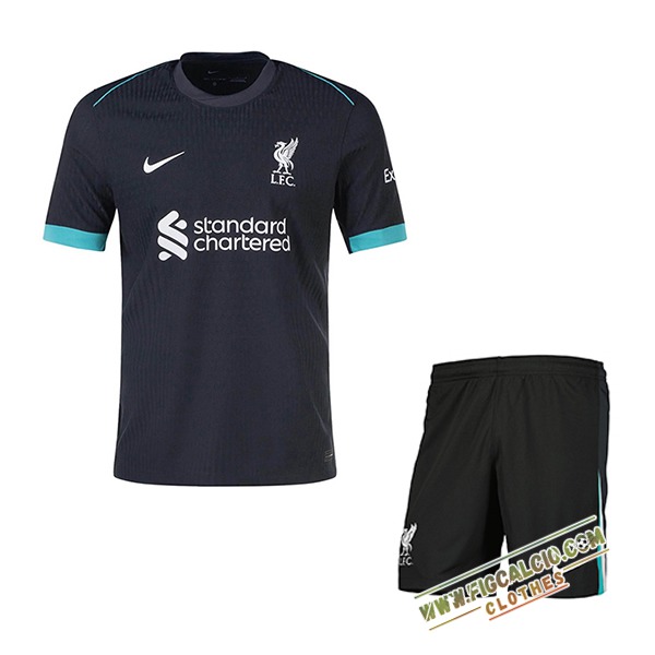 Nuova Maglie Calcio FC Liverpool Bambino Seconda 2024/2025
