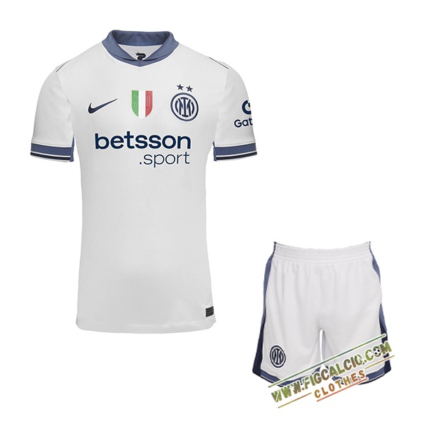 Nuova Maglie Calcio Inter Milan Bambino Seconda 2024/2025