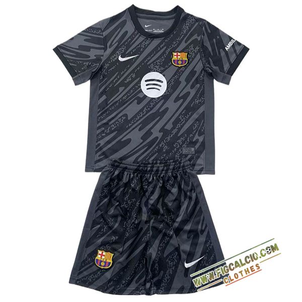 Maglie Calcio Barcellona Bambino Portiere Nero 2024/2025