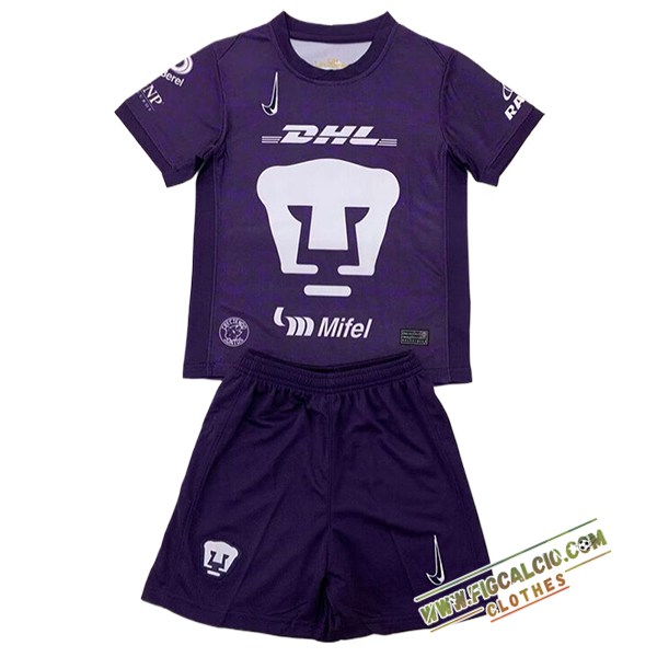 Maglie Calcio Pumas UNAM Bambino Terza 2024/2025