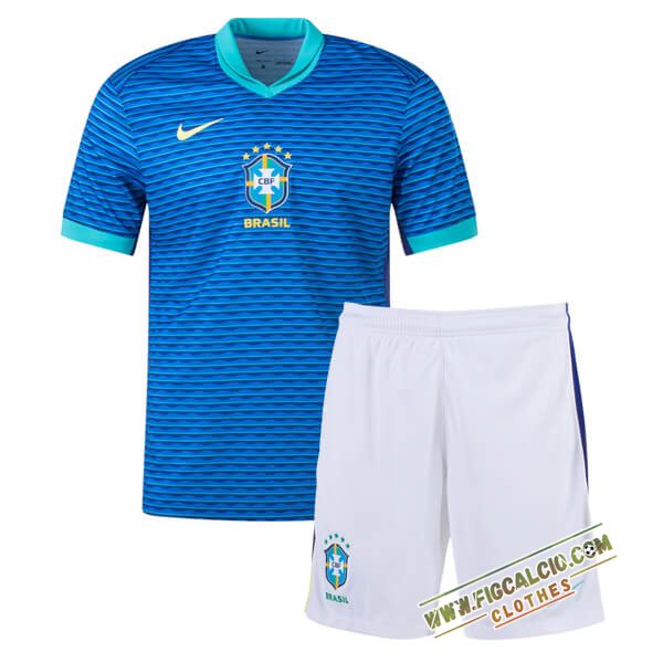 Maglie Calcio Brasile Bambino Seconda 2024/2025
