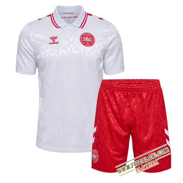 Maglie Calcio Danimarca Bambino Seconda 2024/2025