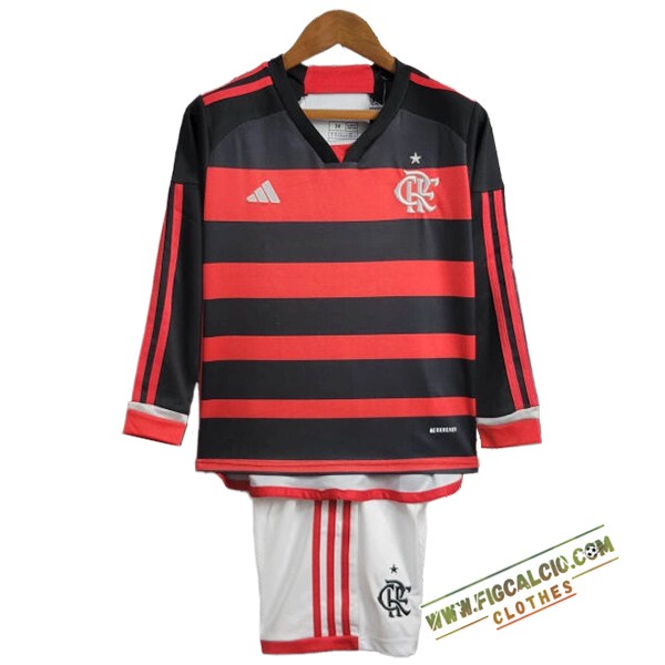 Maglie Calcio Flamengo Bambino Prima Manica Lunga 2024/2025