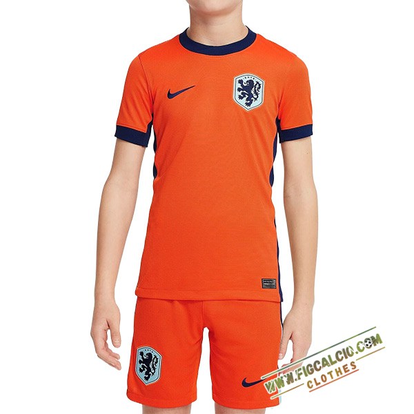 Maglie Calcio Paesi Bassi Bambino Prima 2024/2025