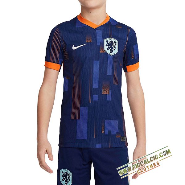 Maglie Calcio Paesi Bassi Bambino Seconda 2024/2025