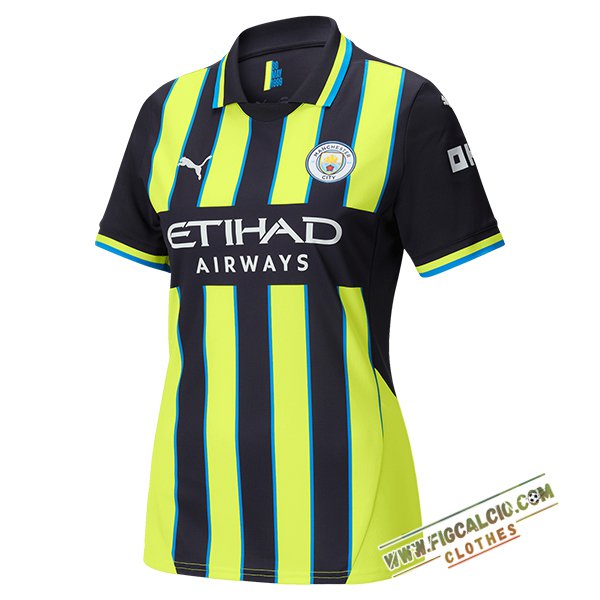Nuova Maglie Calcio Manchester City Donna Seconda 2024/2025
