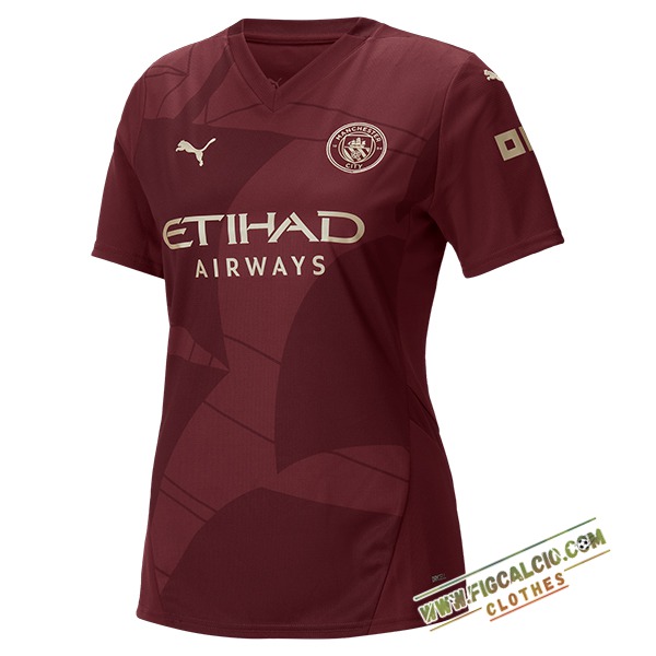 Nuova Maglie Calcio Manchester City Donna Terza 2024/2025