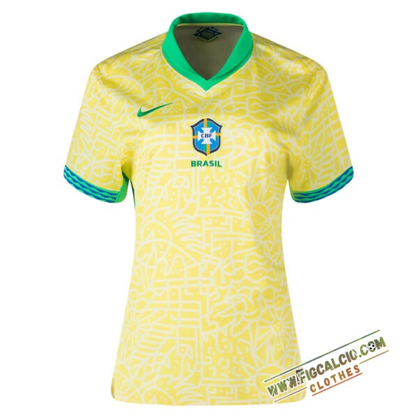 Maglie Calcio Brasile Donna Prima 2024/2025
