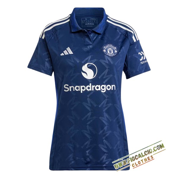 Nuova Maglie Calcio Manchester United Donna Seconda 2024/2025