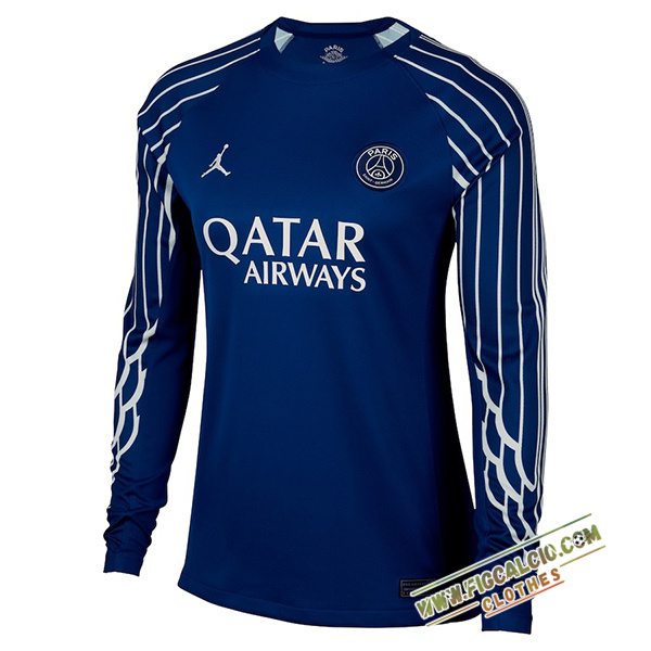 Nuova Maglie Calcio PSG Donna Manica Lungas Quarto 2024/2025