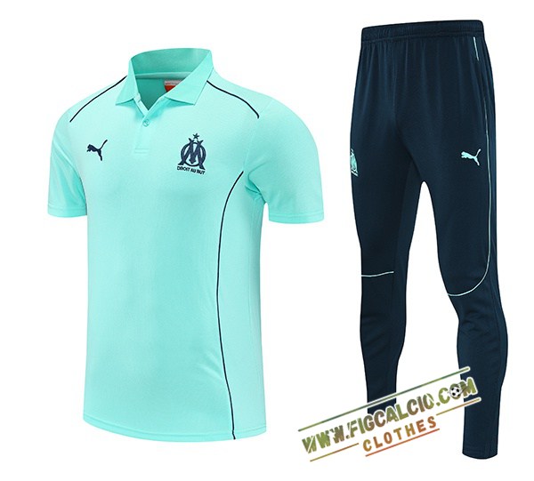 Kit Maglia Polo Marsiglia Verde 2025/2026